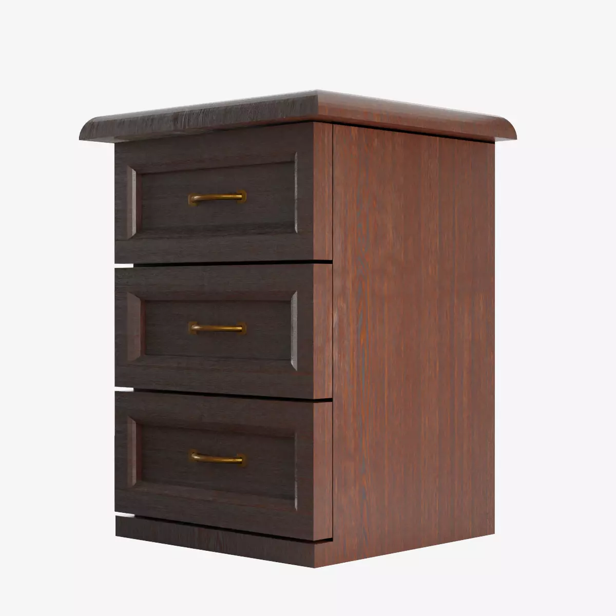 Chest of Drawers Low-poly 3D model_0