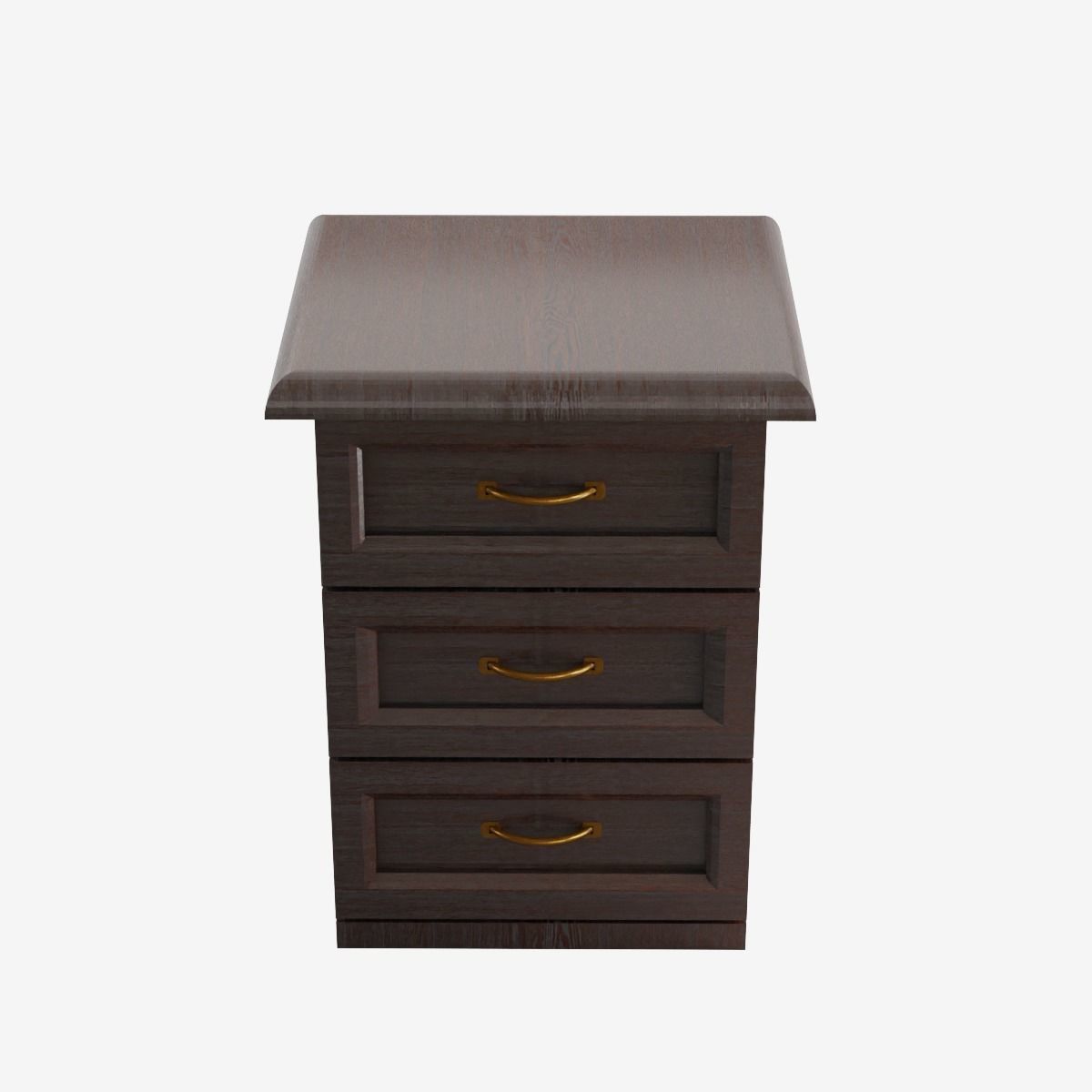 Chest of Drawers Low-poly 3D model_7