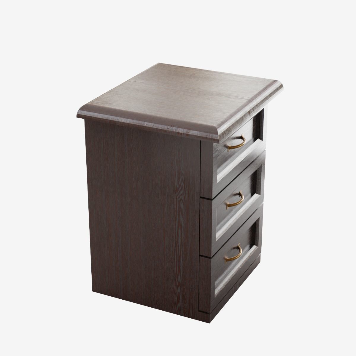 Chest of Drawers Low-poly 3D model_5