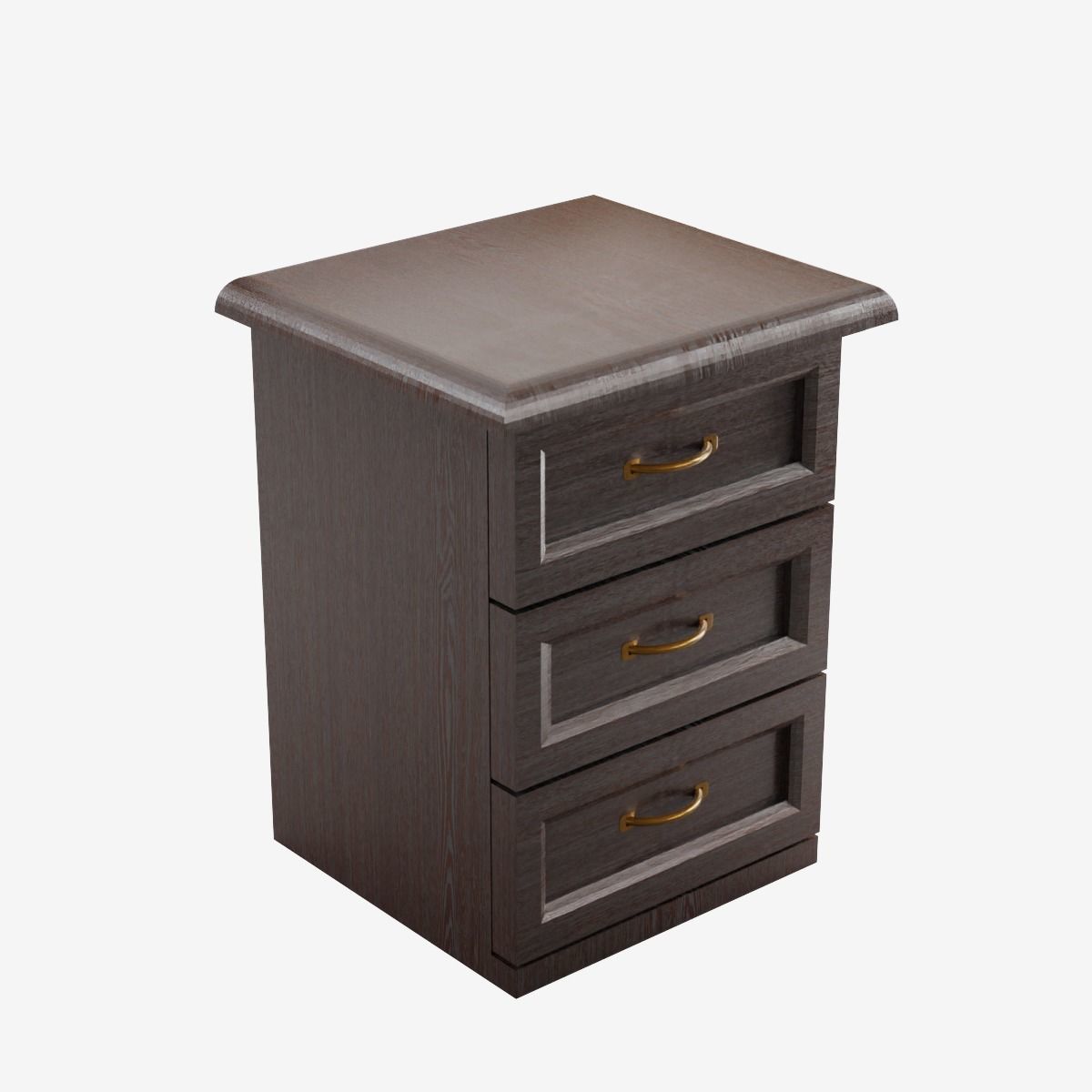 Chest of Drawers Low-poly 3D model_6