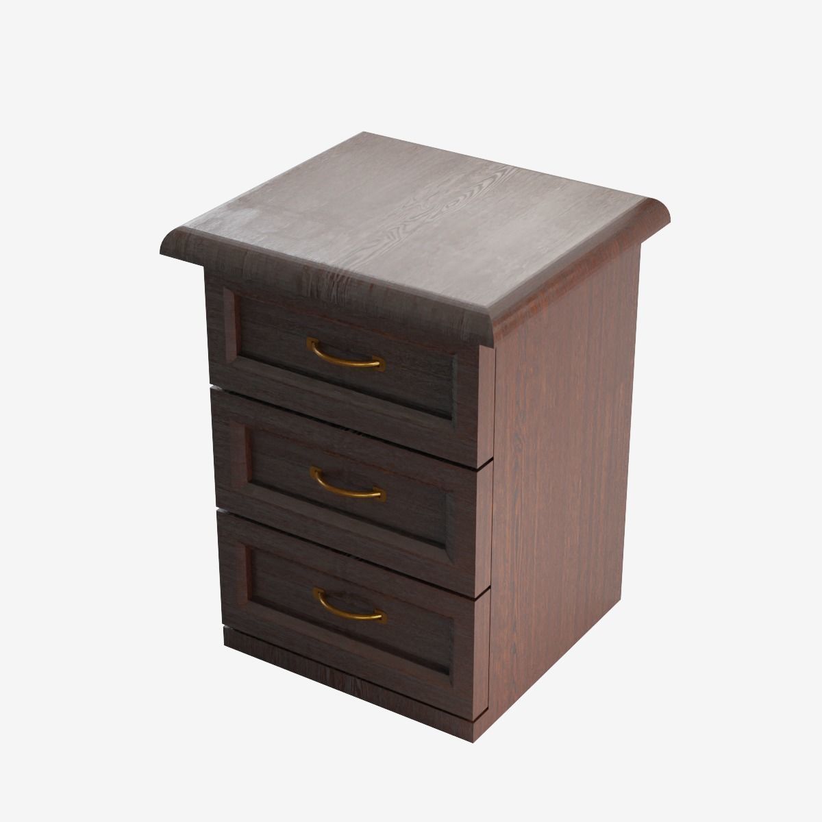 Chest of Drawers Low-poly 3D model_8