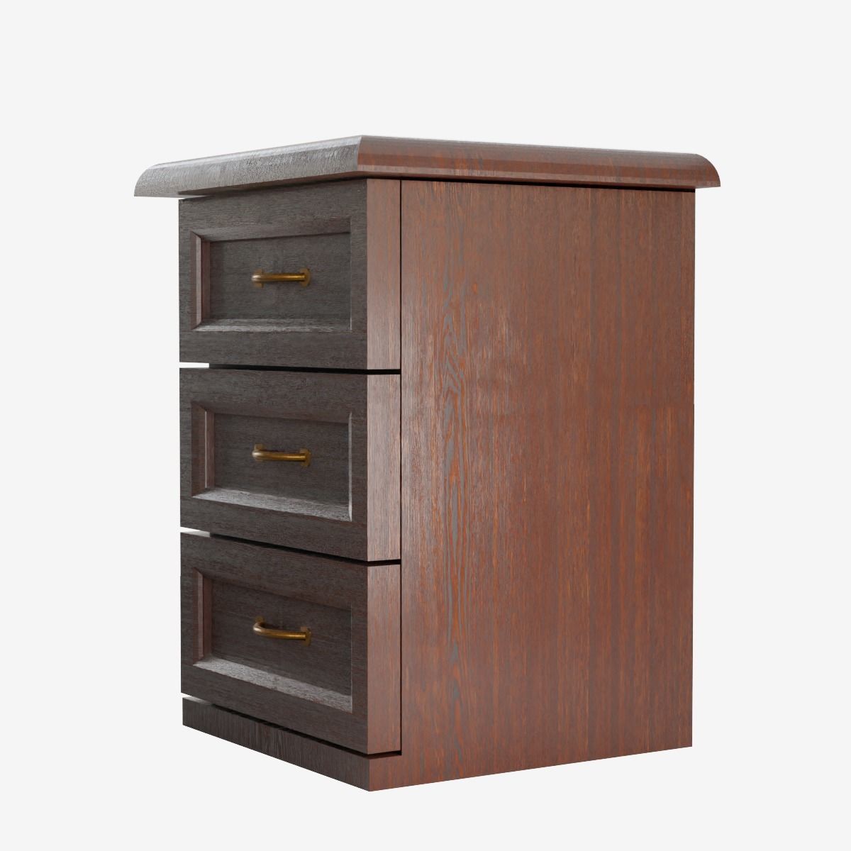 Chest of Drawers Low-poly 3D model_4