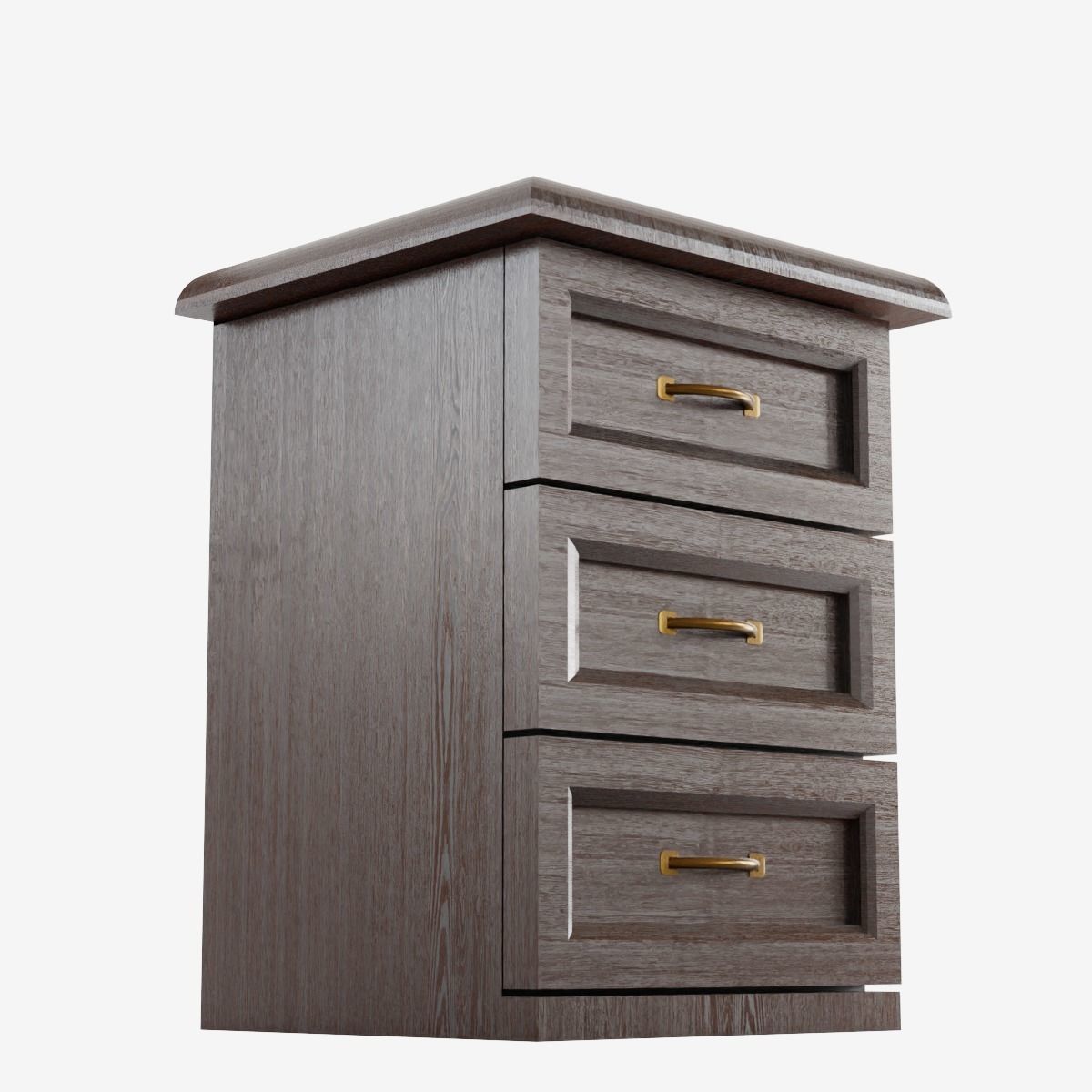 Chest of Drawers Low-poly 3D model_12
