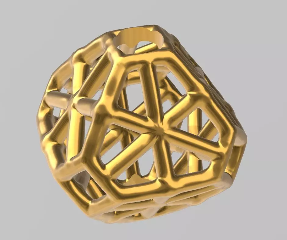 Designer Art-Deco Bead ball 7and half mm stl verified 3D print model