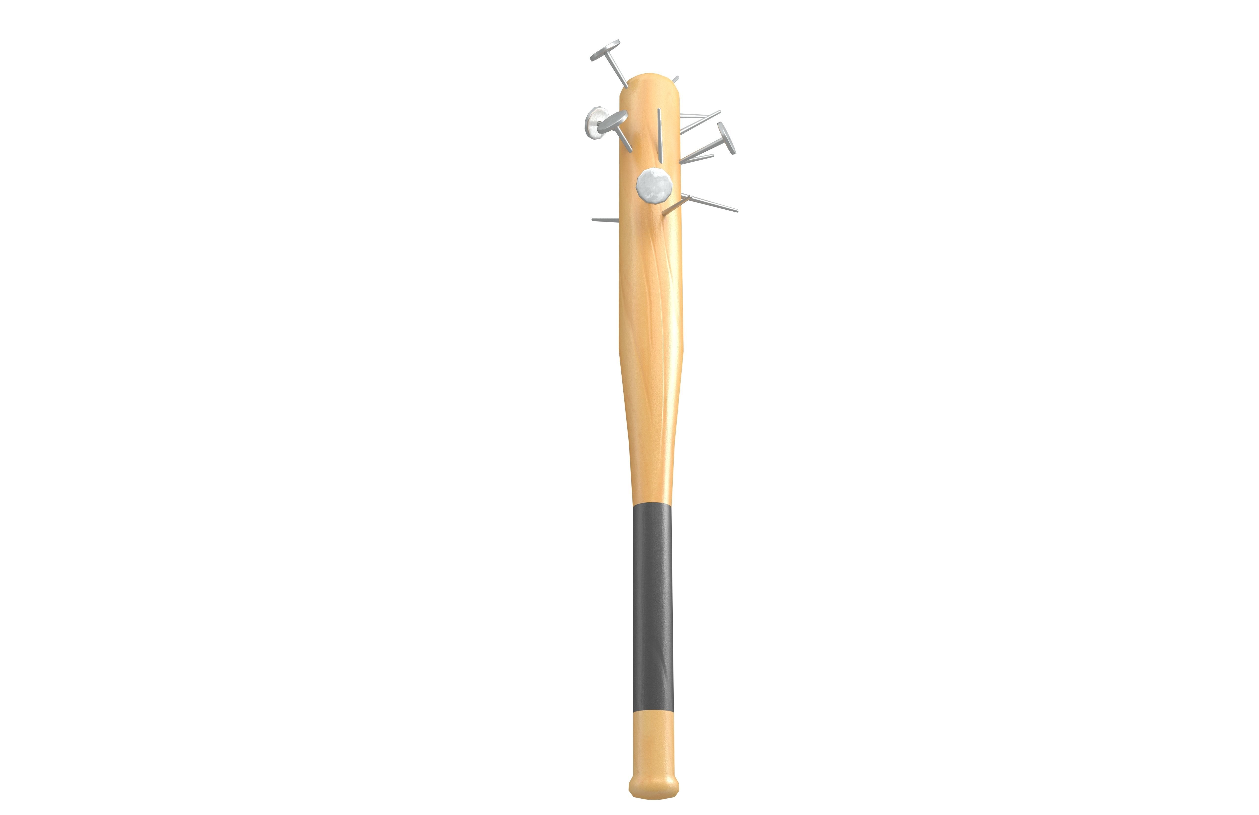 Baseball Bat Weapons v1 002 Low-poly 3D model_3