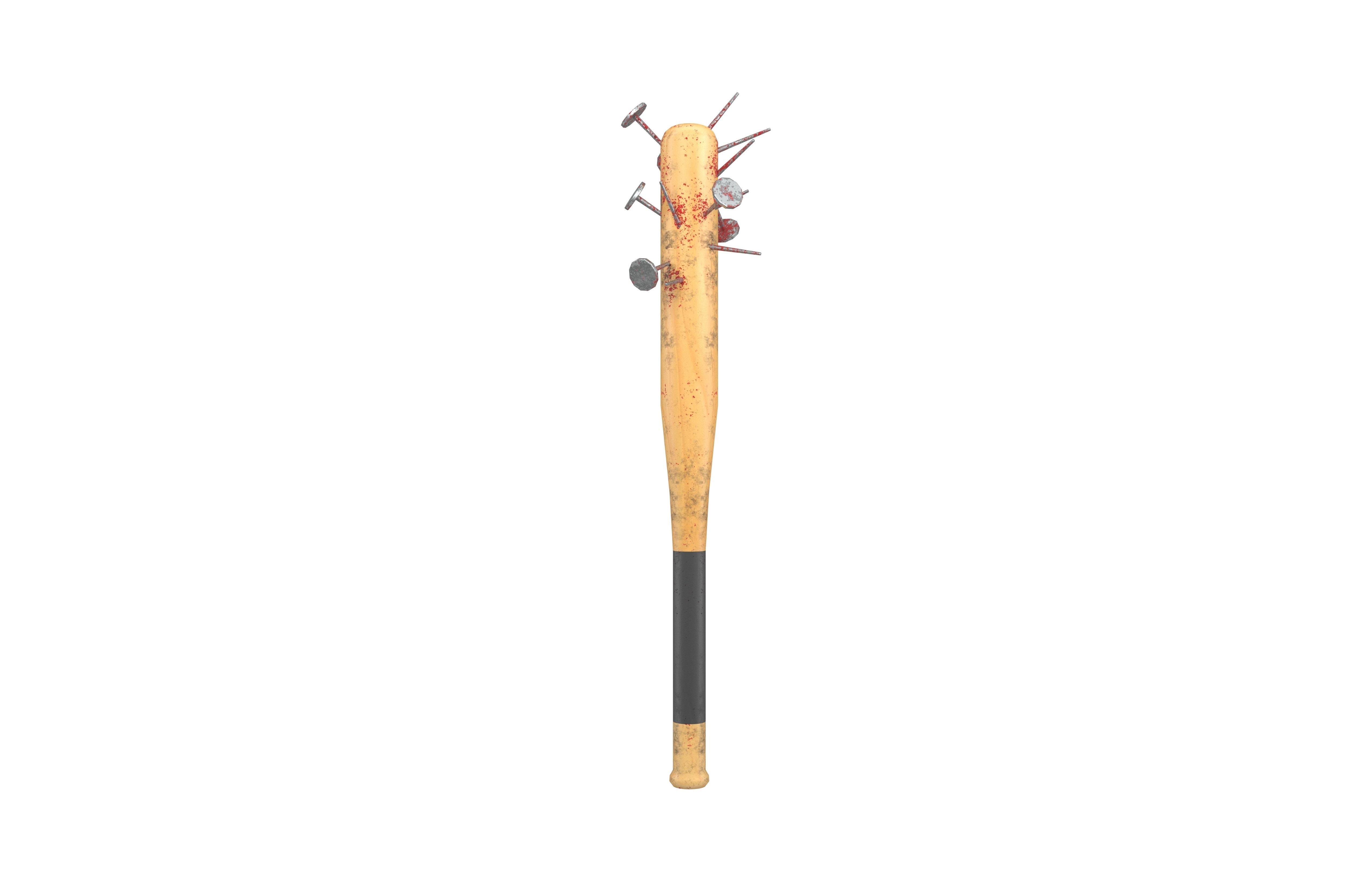 Baseball Bat Weapons v1 004 Low-poly 3D model_1