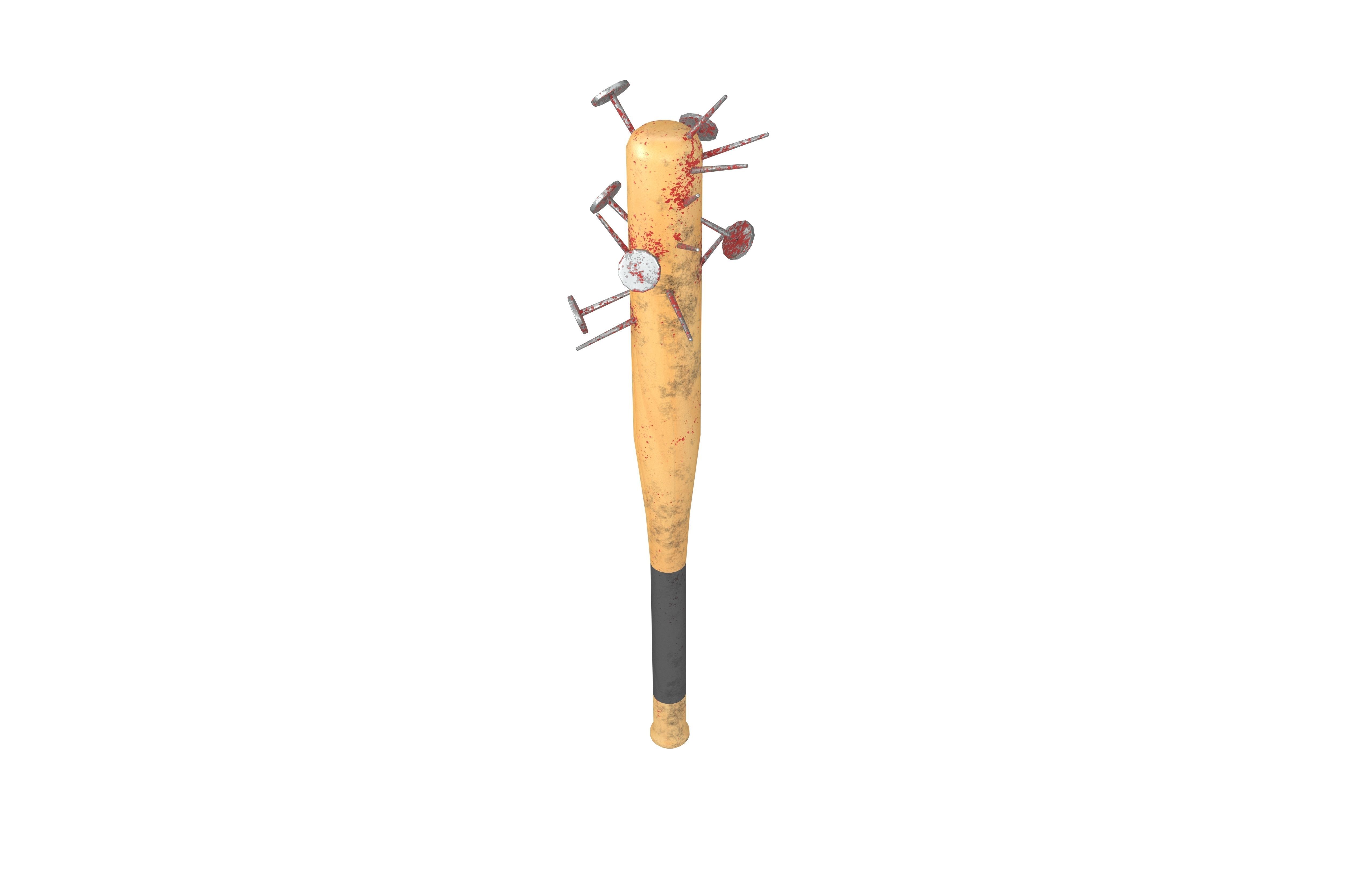 Baseball Bat Weapons v1 004 Low-poly 3D model_2