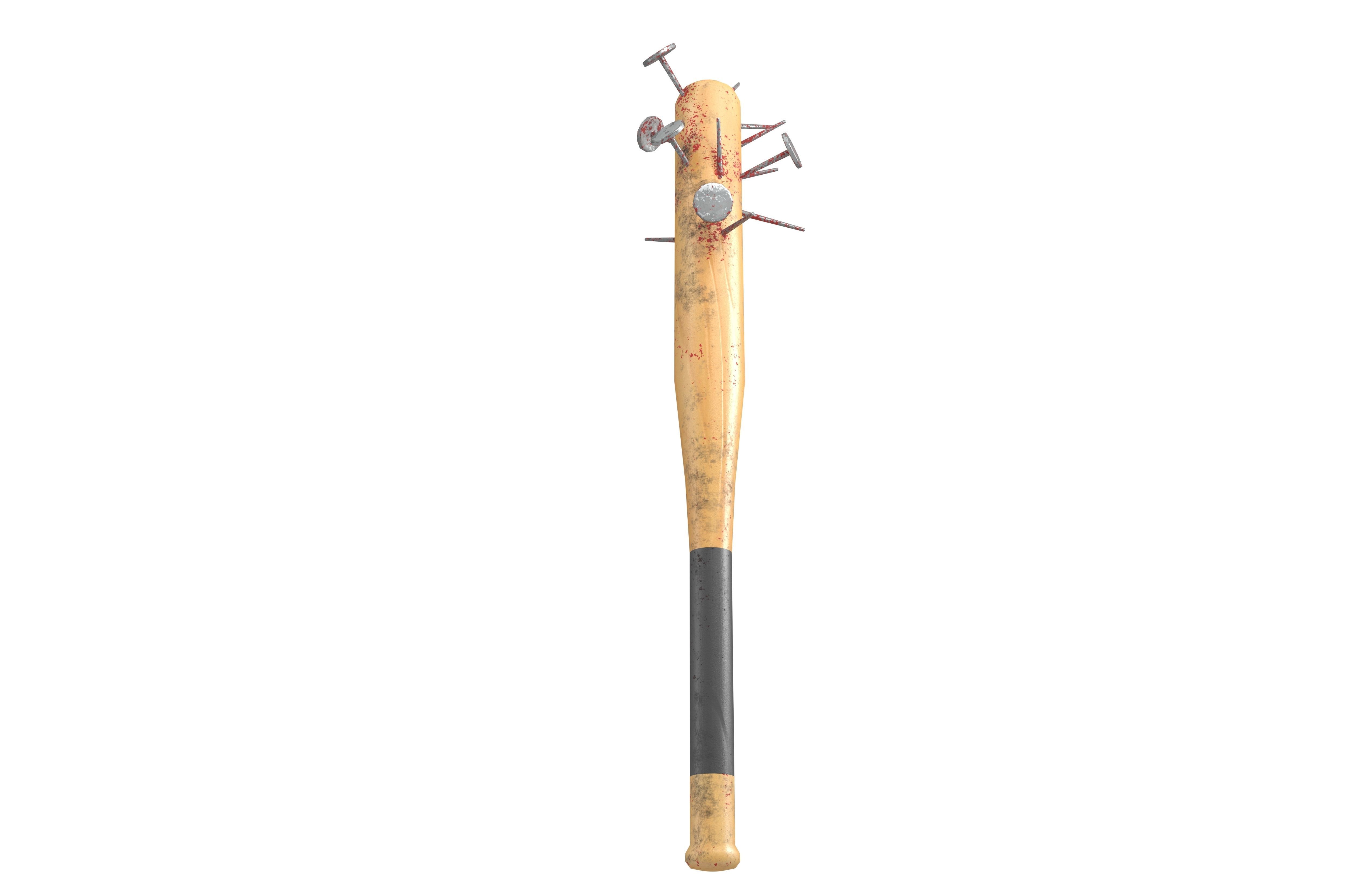 Baseball Bat Weapons v1 004 Low-poly 3D model_3