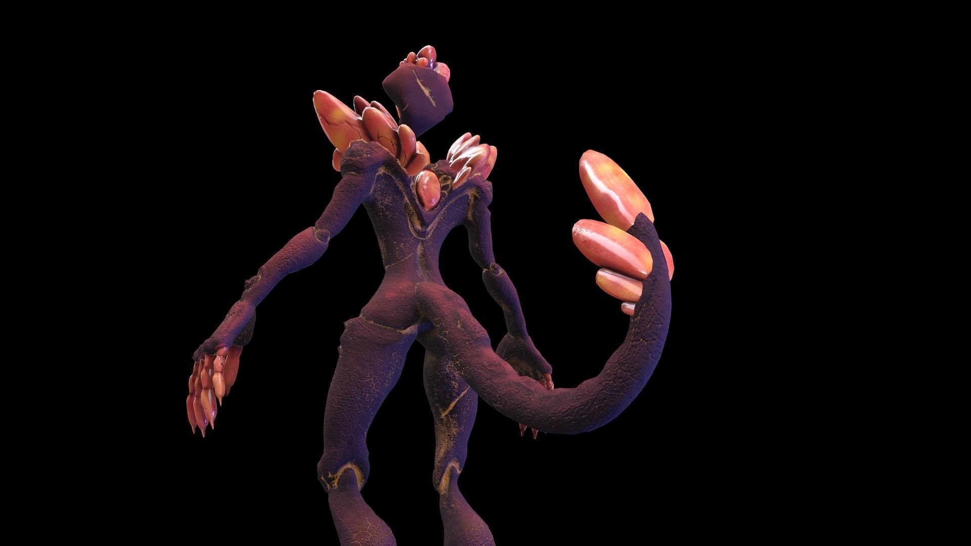 Golem Crystal ver04 Low Poly 3D Model Game Ready  Low-poly 3D model_8
