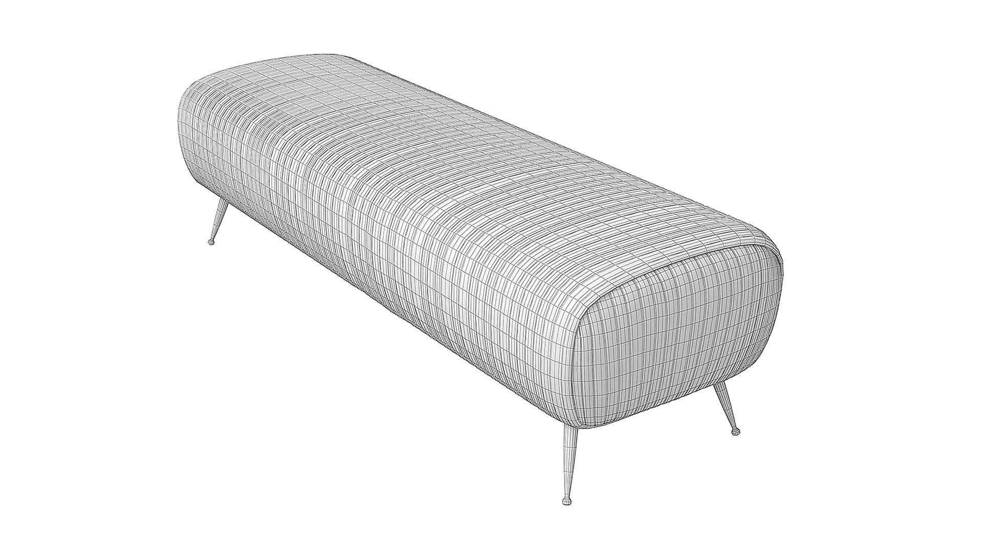 Souffle Bench by Kelly Wearstler 3D model_9