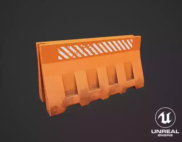 Stylized Traffic Barricade