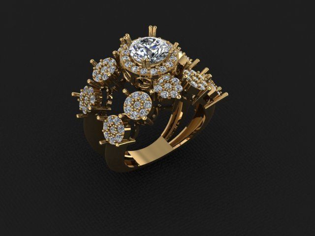 Rings 3D print model_2