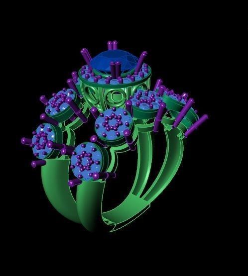 Rings 3D print model_4