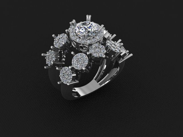 Rings 3D print model_3