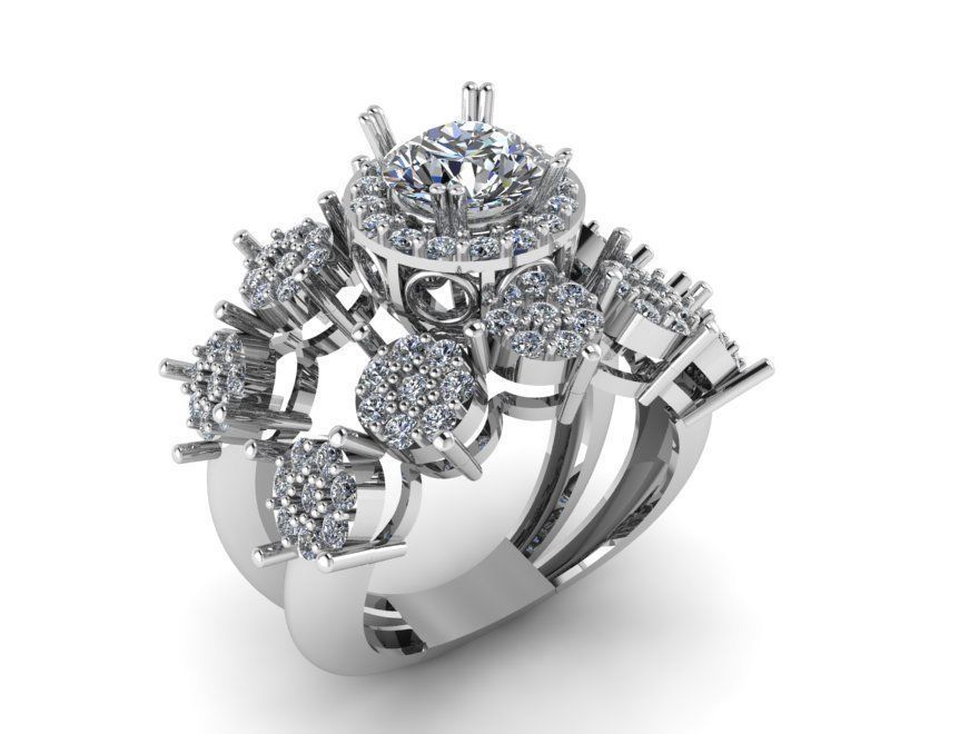 Rings 3D print model_1