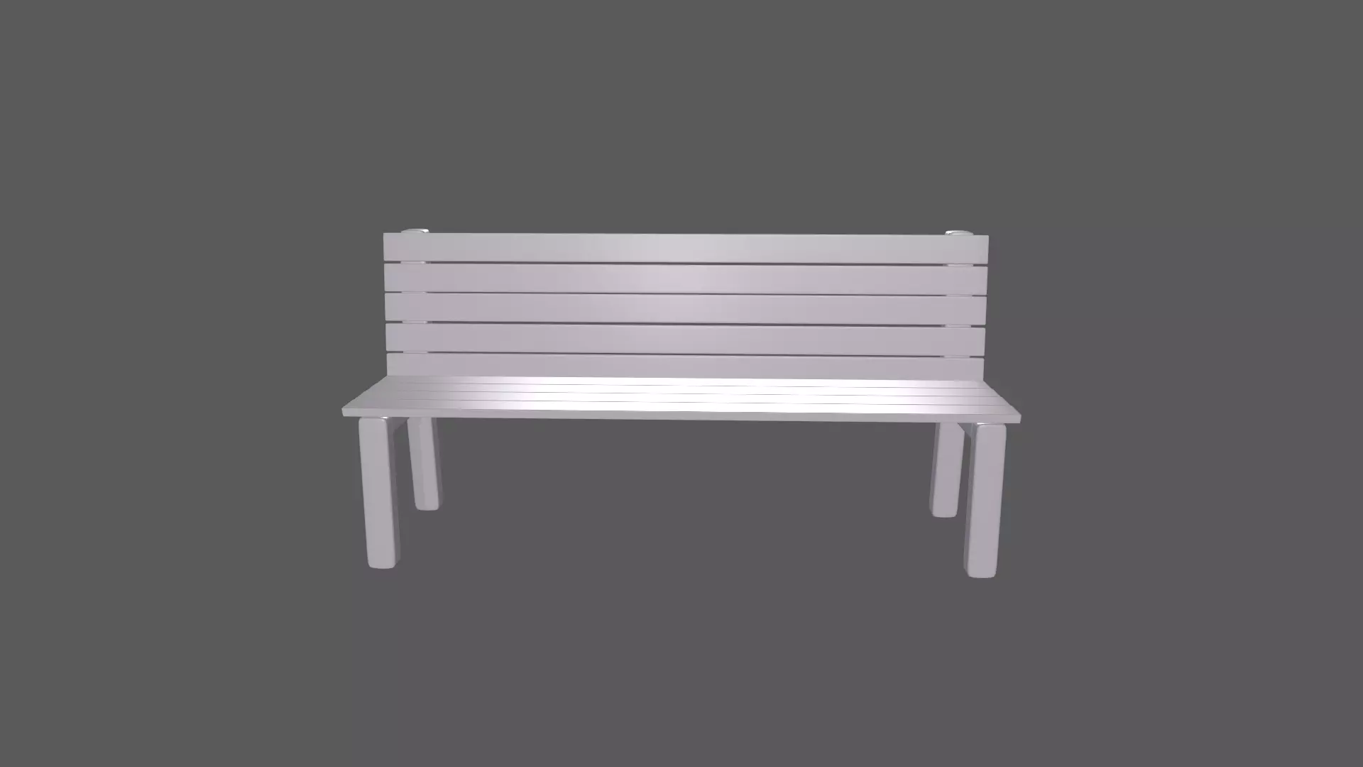 Park Bench Free low-poly 3D model