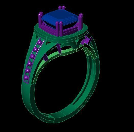 Rings 3D print model_3