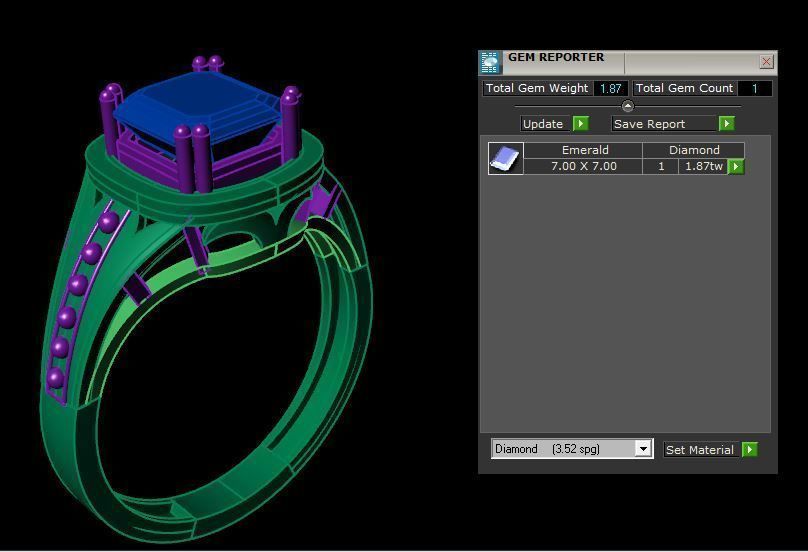 Rings 3D print model_4