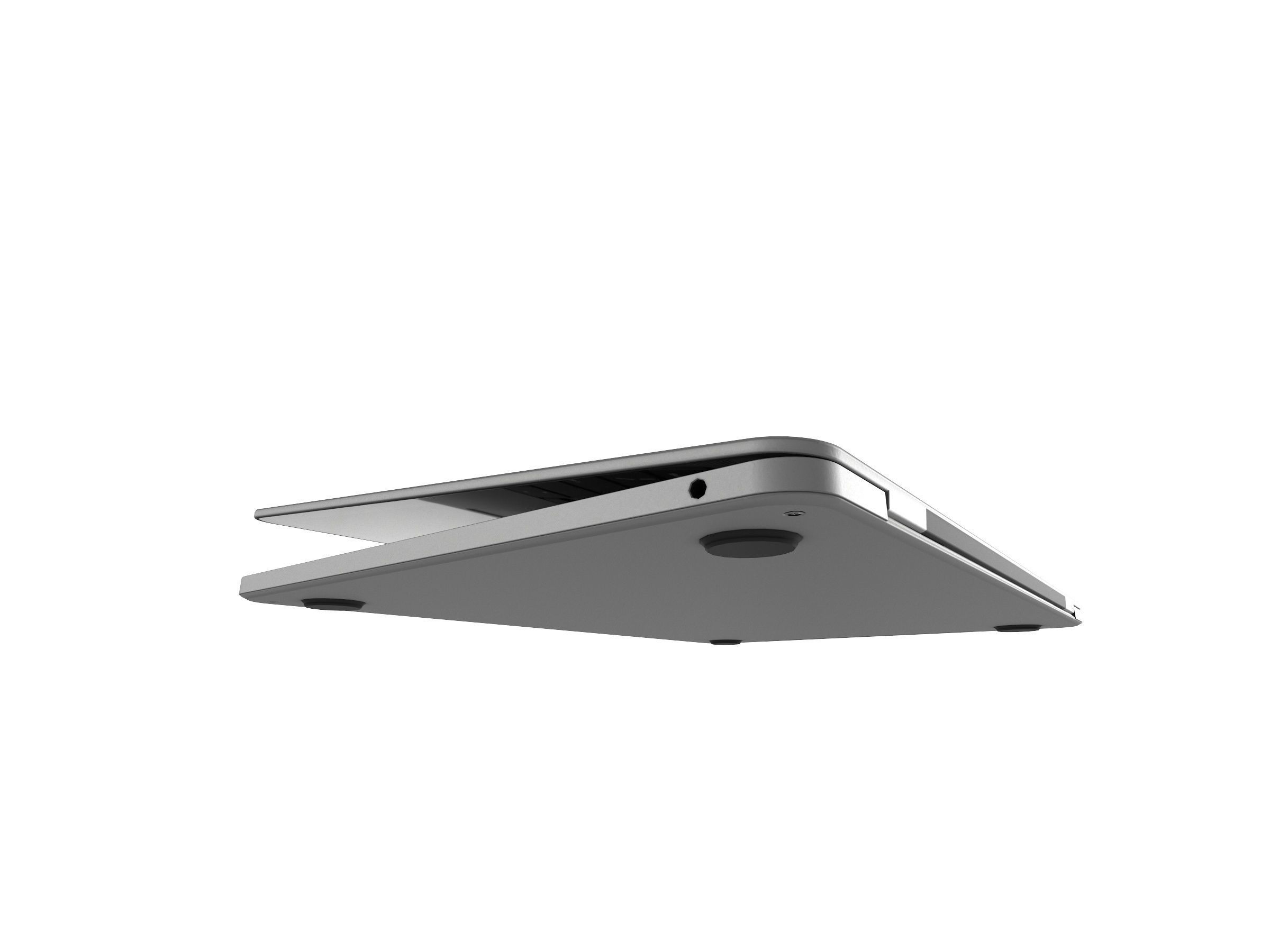 2021 Macbook Pro With Touchbar Low-poly 3D model_2
