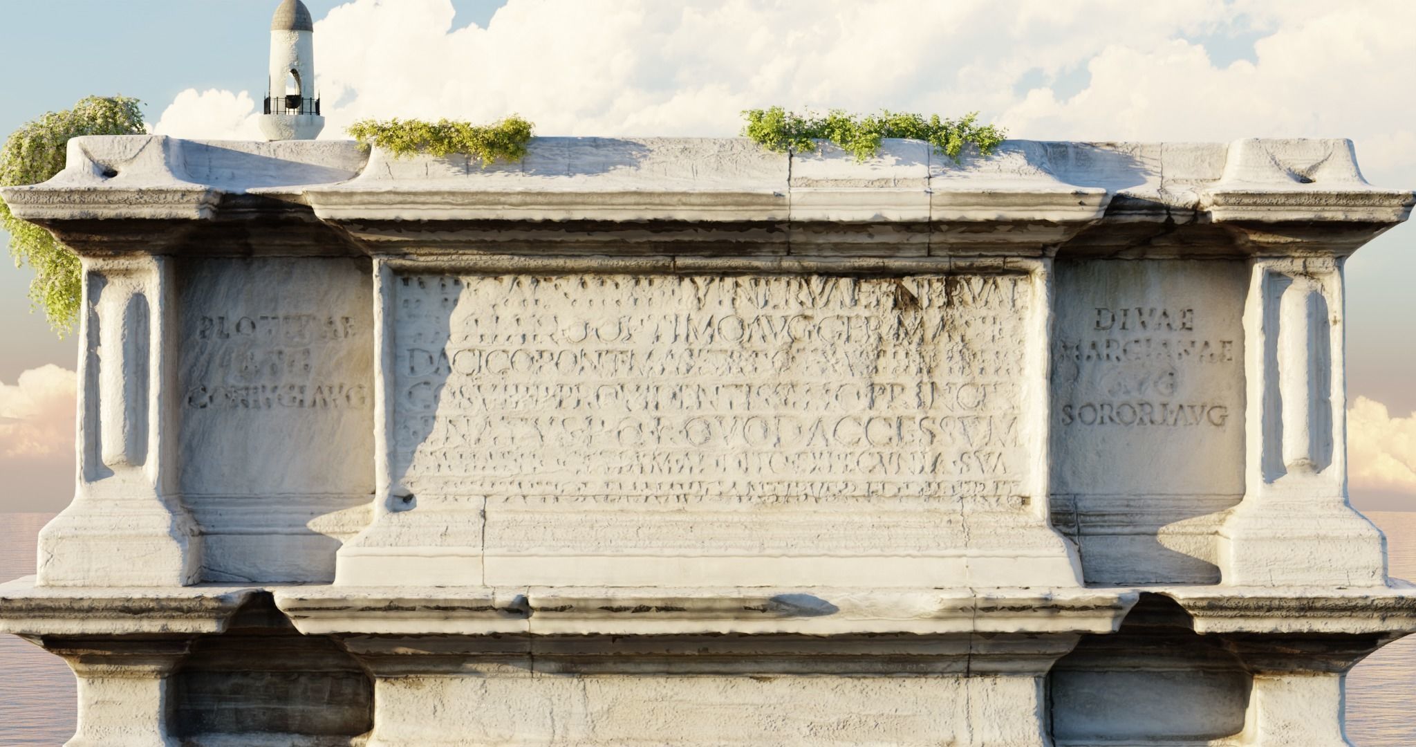 Roman Triumphal Arch - Photoscan 3D model_3