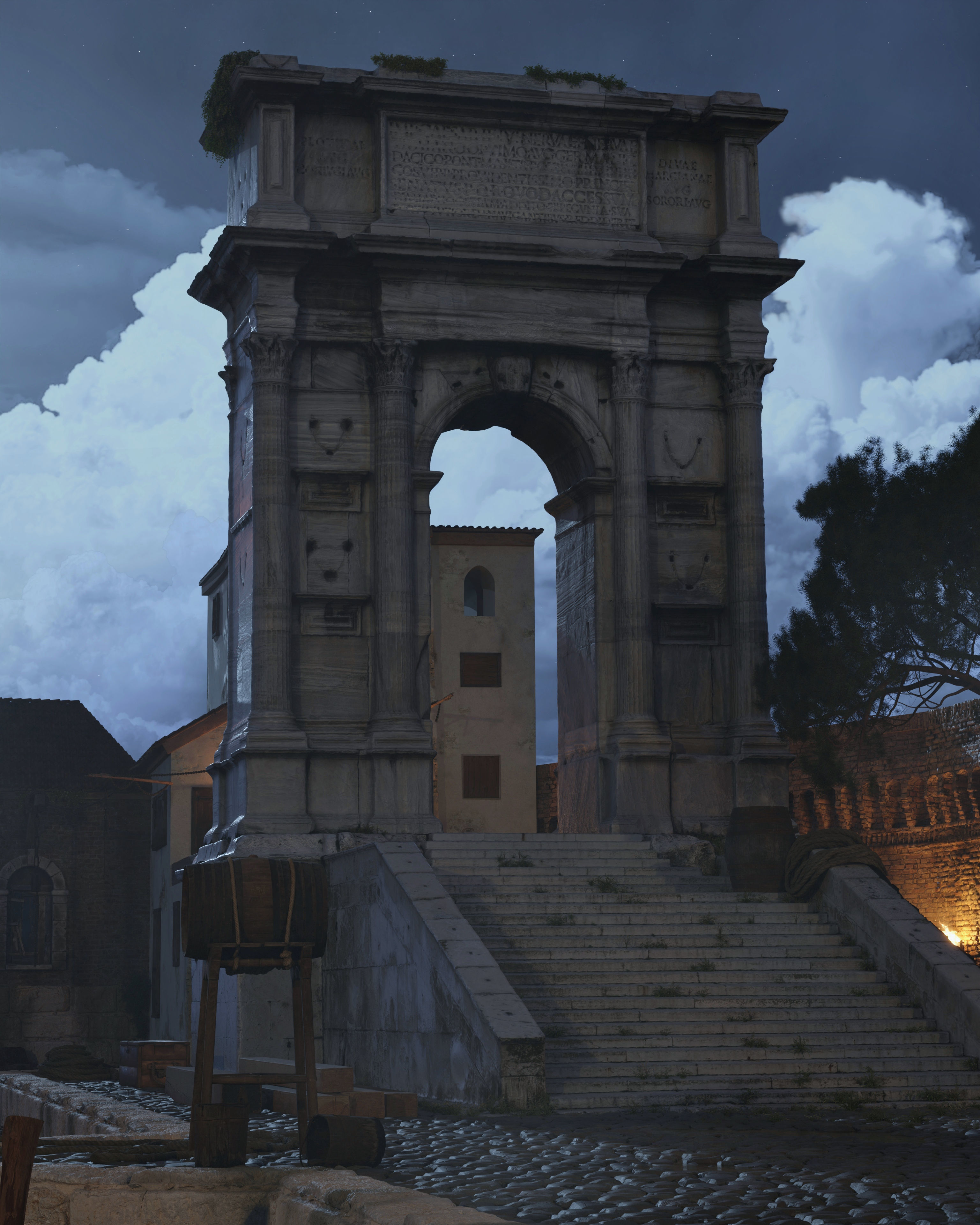 Roman Triumphal Arch - Photoscan 3D model_4