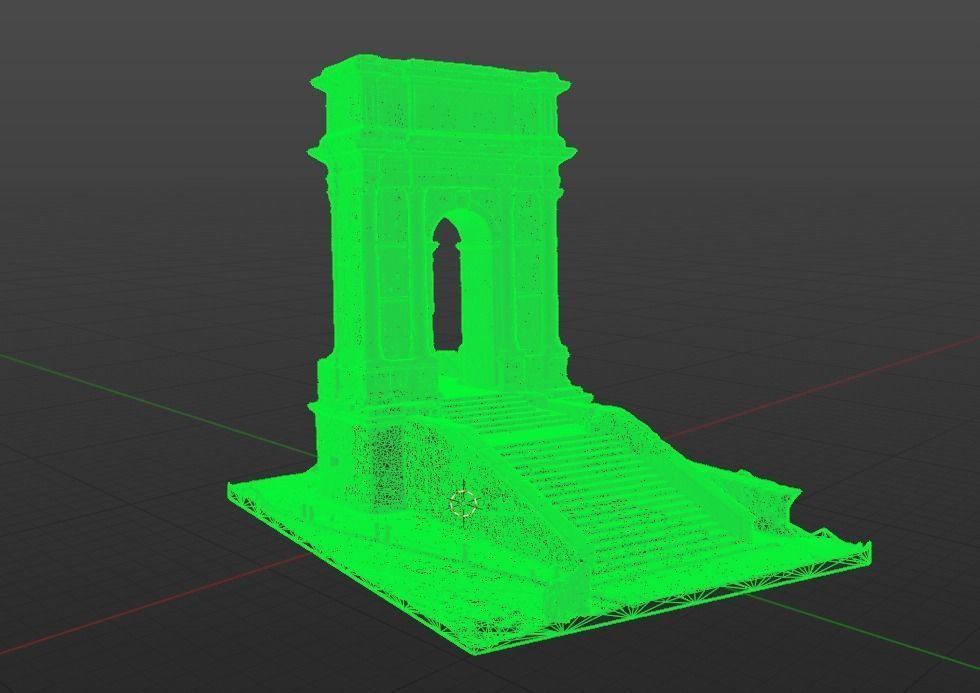 Roman Triumphal Arch - Photoscan 3D model_5