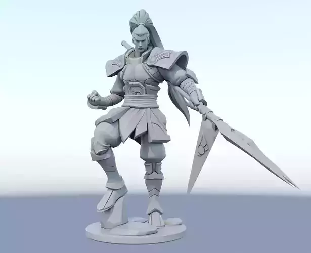 xin zhao league of legends 3d print model