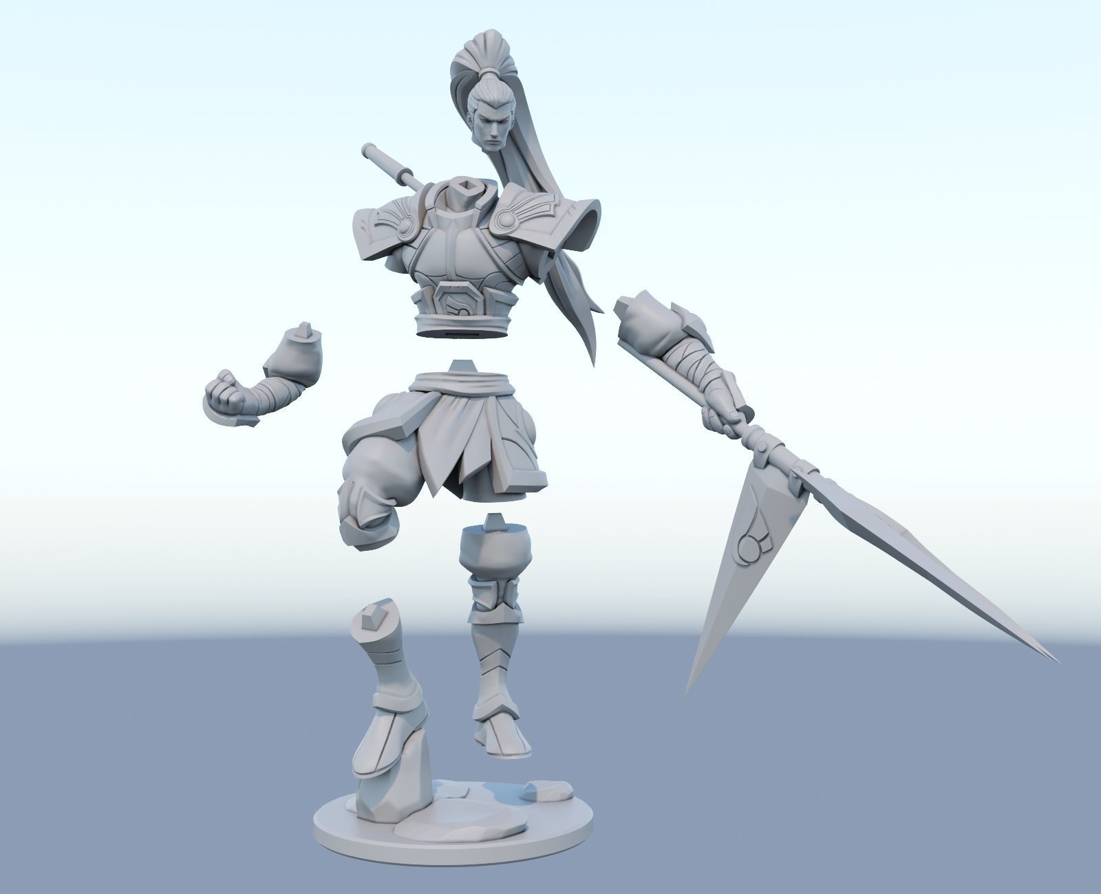 xin zhao league of legends 3d print model 3D print model_2