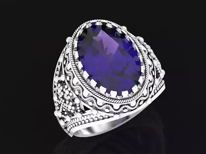  big wide  vintage ring arabic 626