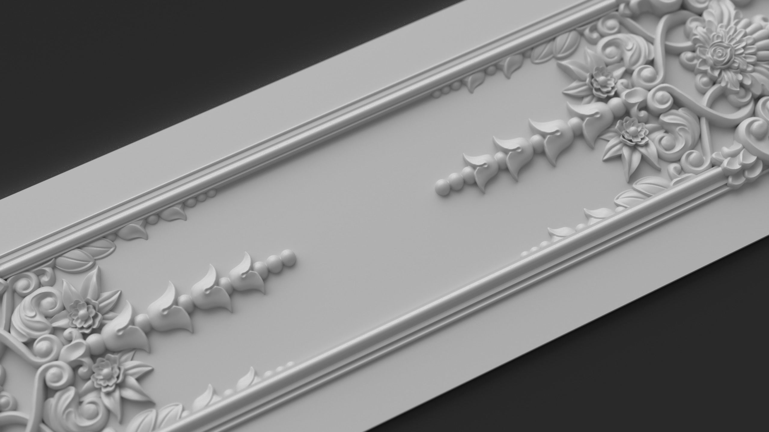 CNC Wall Panel Sculpted Ornament vol 4 3D print model_1