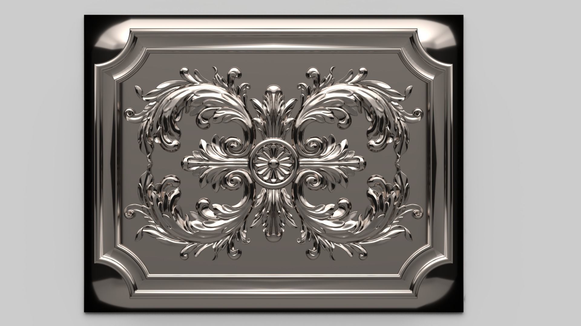 CNC Wall Panel Sculpted Ornament vol 3 3D print model_3