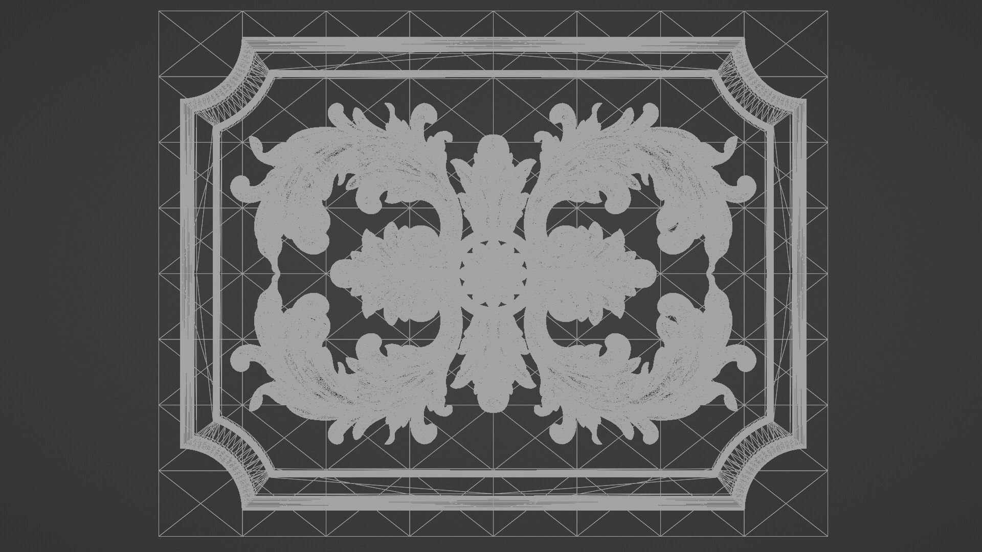 CNC Wall Panel Sculpted Ornament vol 3 3D print model_6