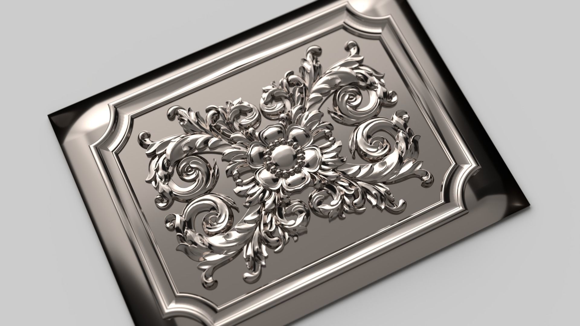 CNC Wall Panel Sculpted Ornament vol 2 3D print model_1
