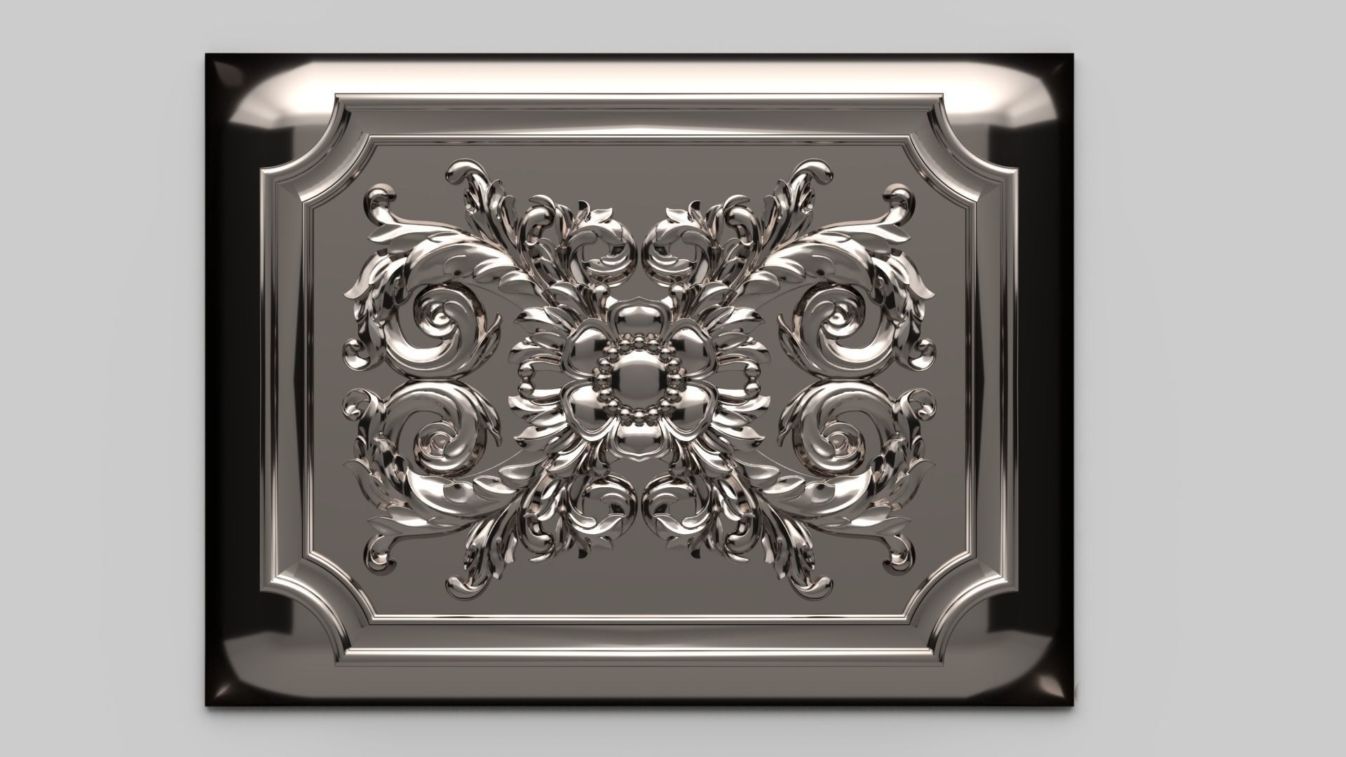 CNC Wall Panel Sculpted Ornament vol 2 3D print model_3
