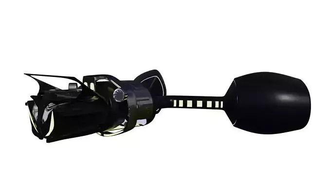 Cyberpunk sci fi flying car Free 3D model