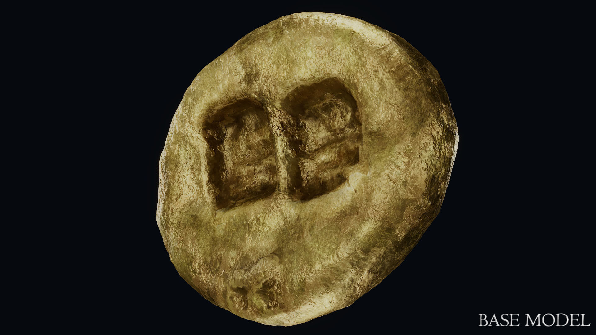 Lydian Coin Low-poly 3D model_29