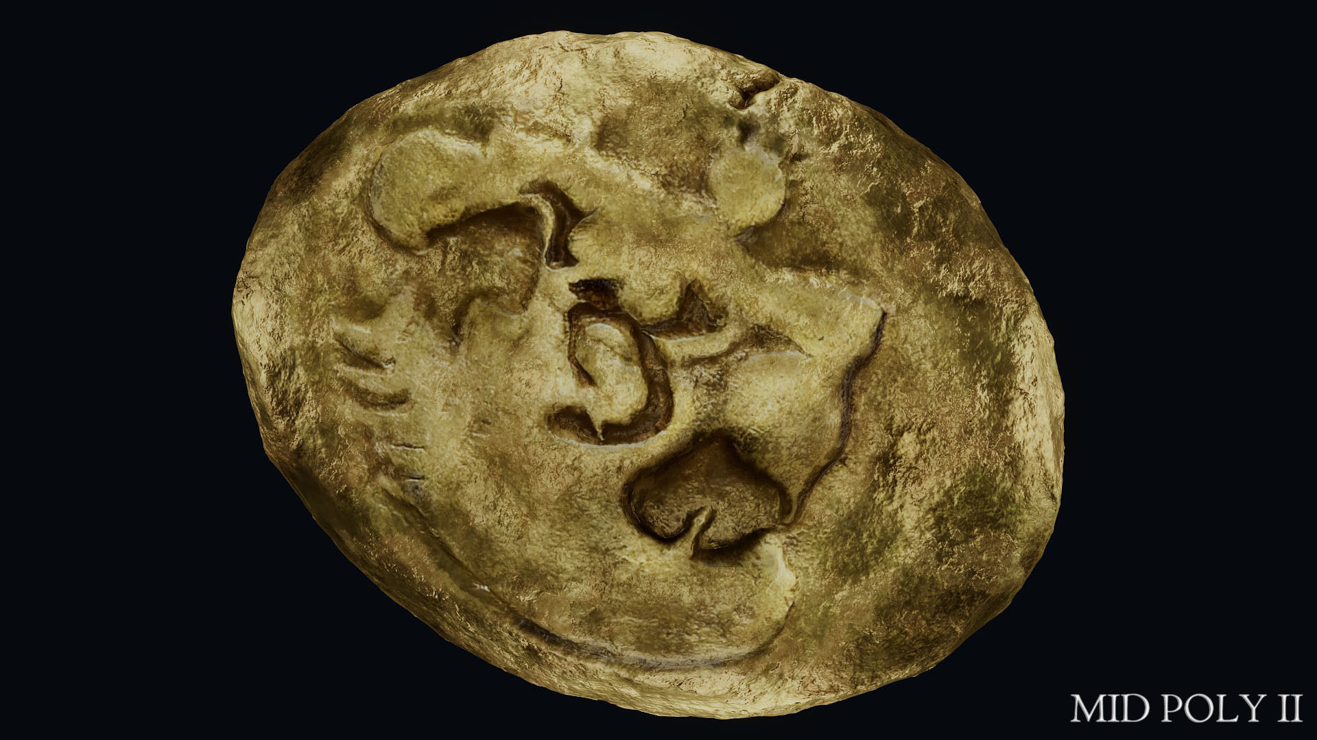 Lydian Coin Low-poly 3D model_57