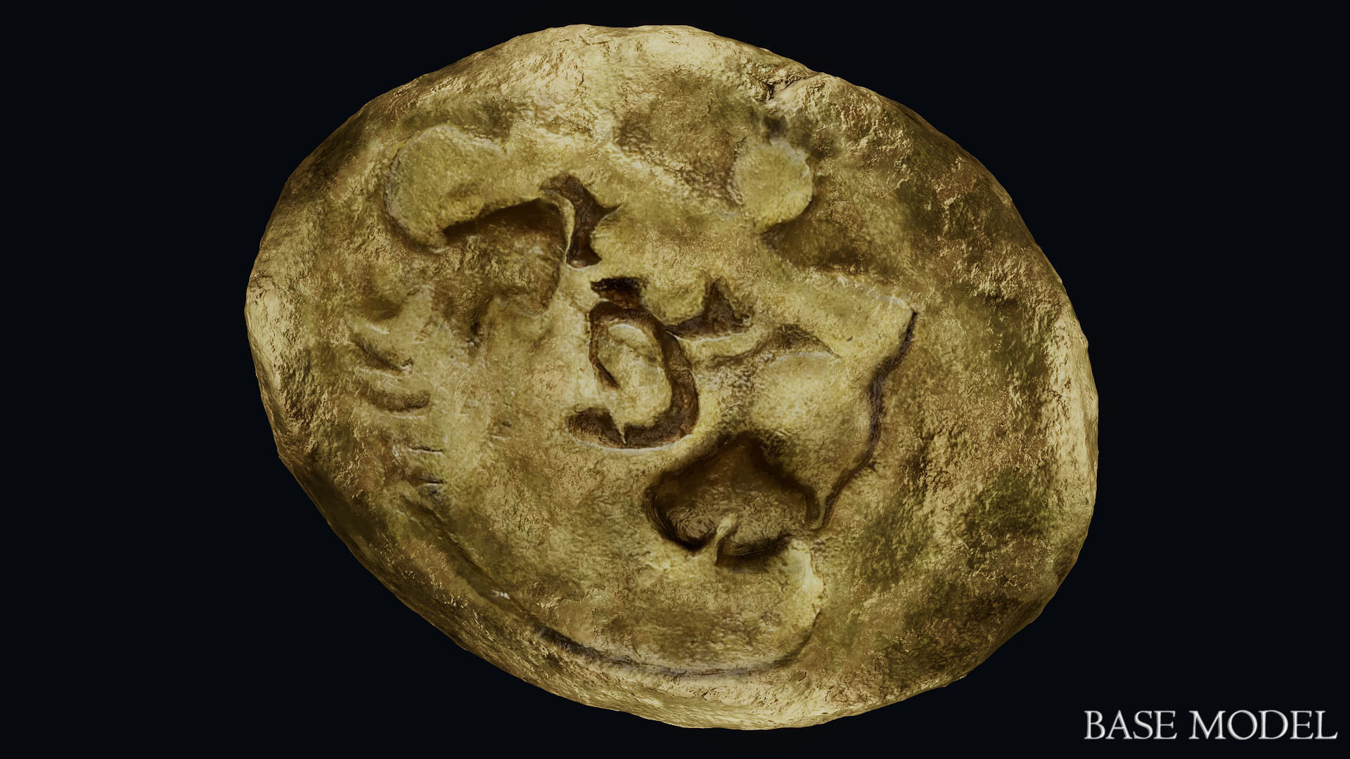 Lydian Coin Low-poly 3D model_19