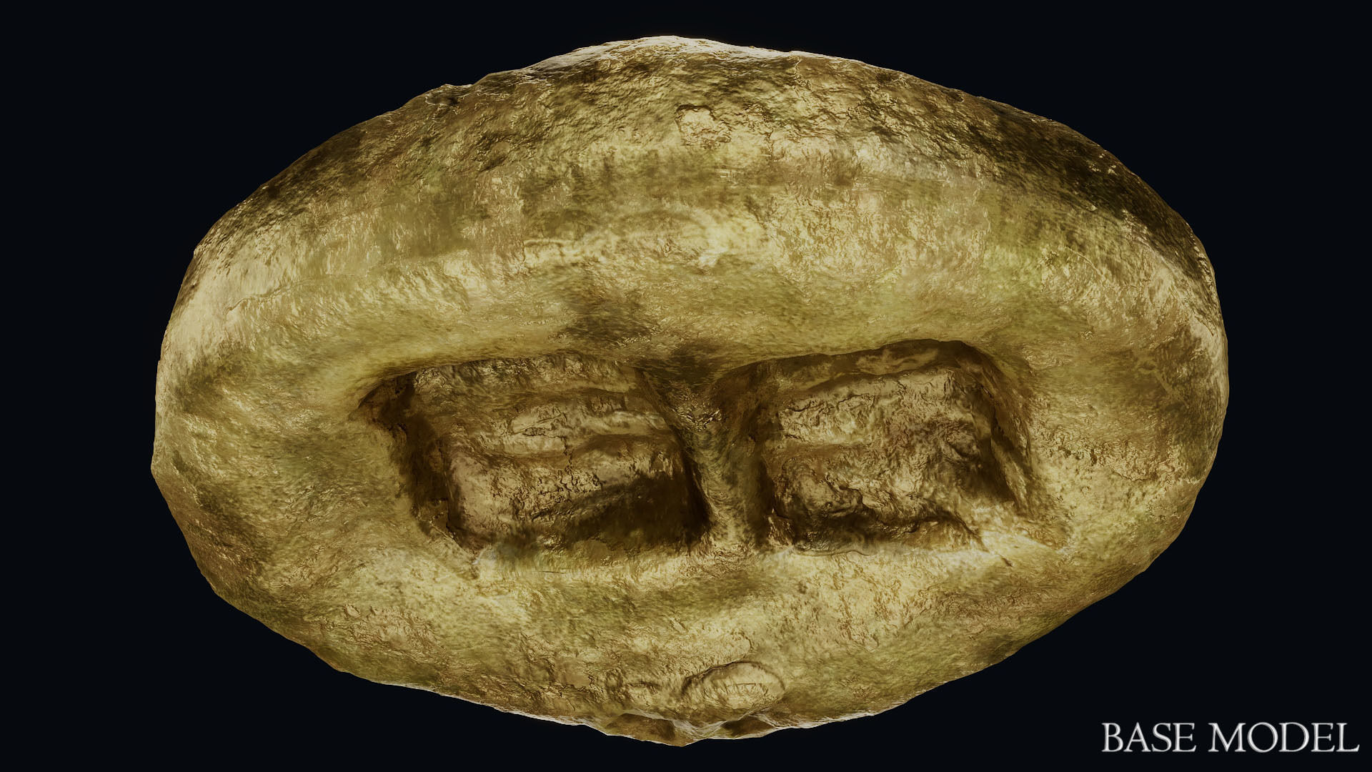 Lydian Coin Low-poly 3D model_33