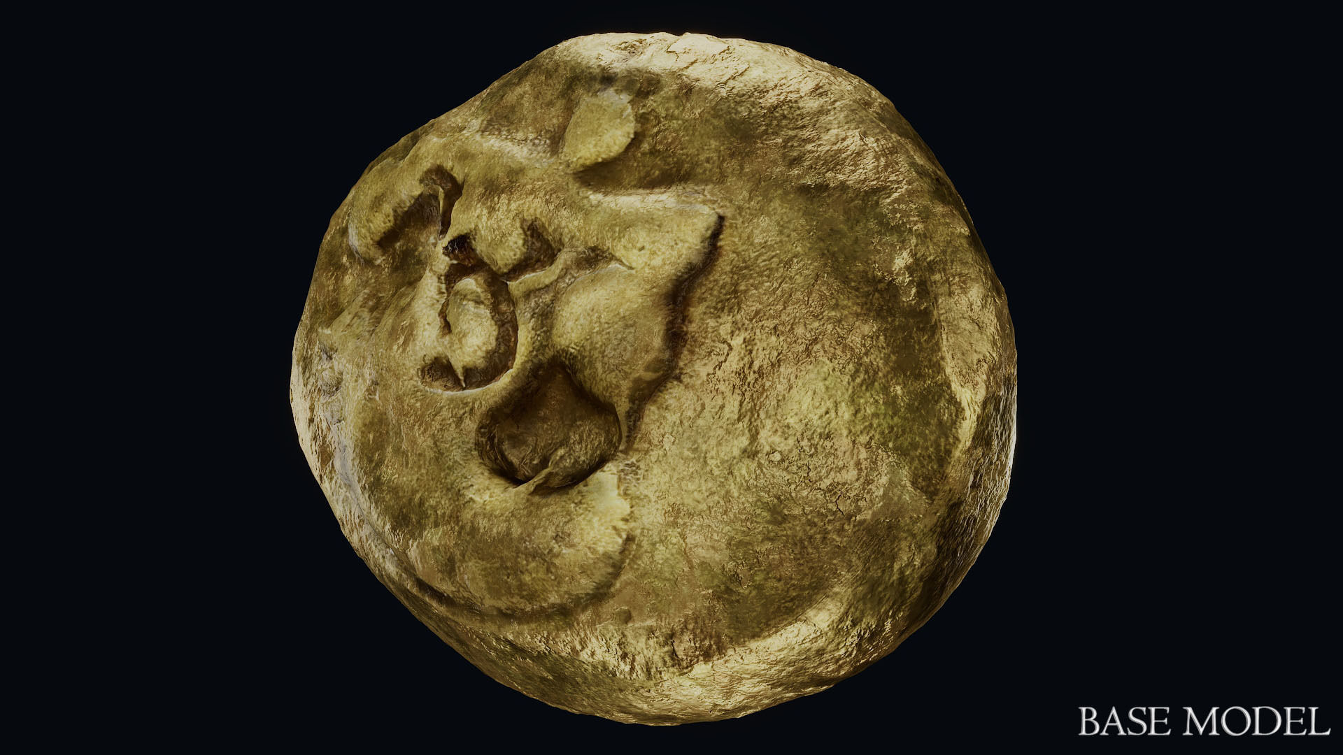 Lydian Coin Low-poly 3D model_43