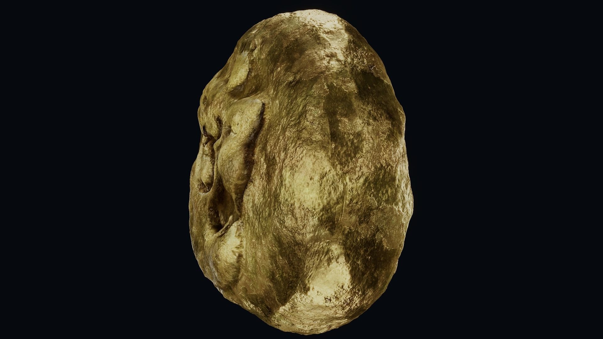 Lydian Coin Low-poly 3D model_16