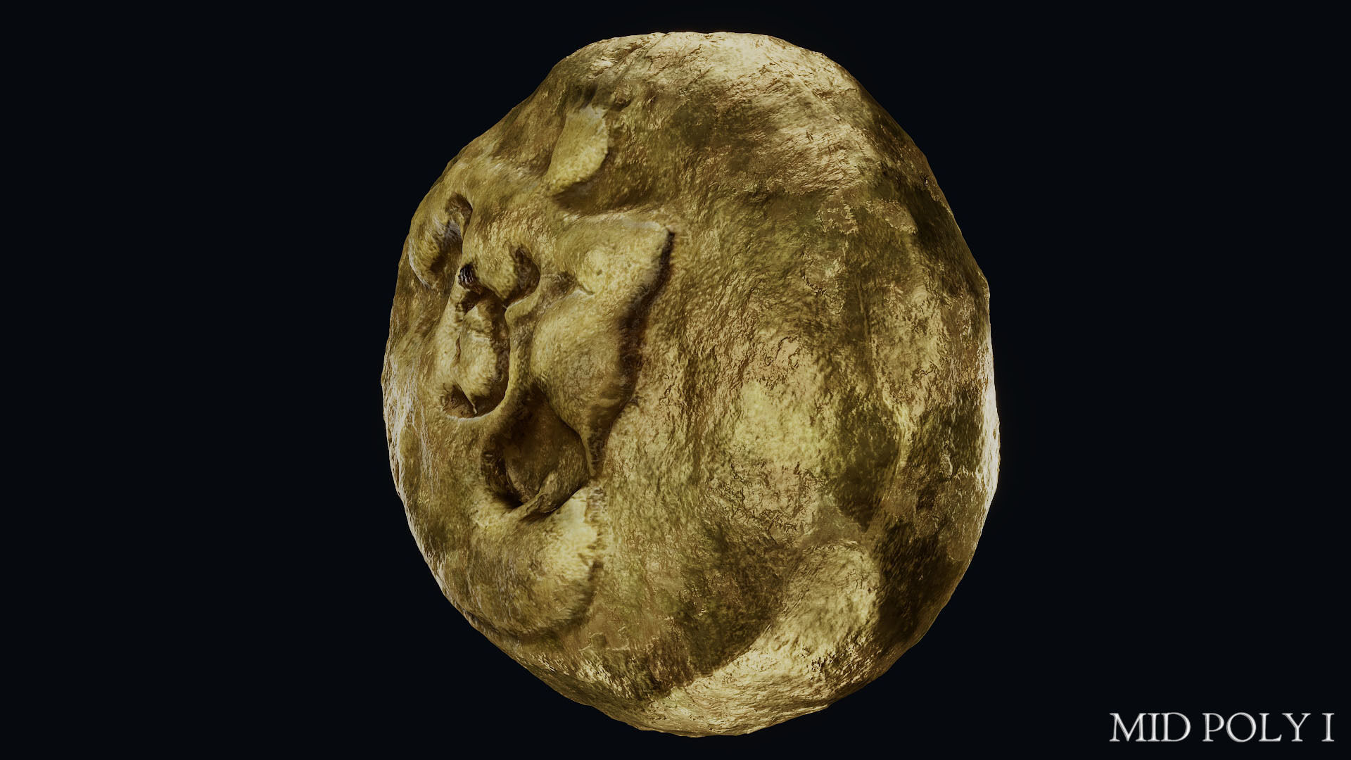 Lydian Coin Low-poly 3D model_52