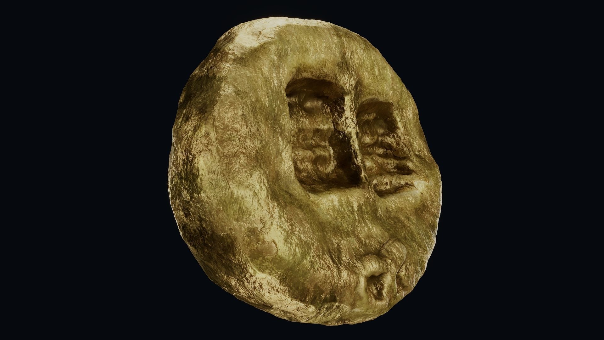 Lydian Coin Low-poly 3D model_17