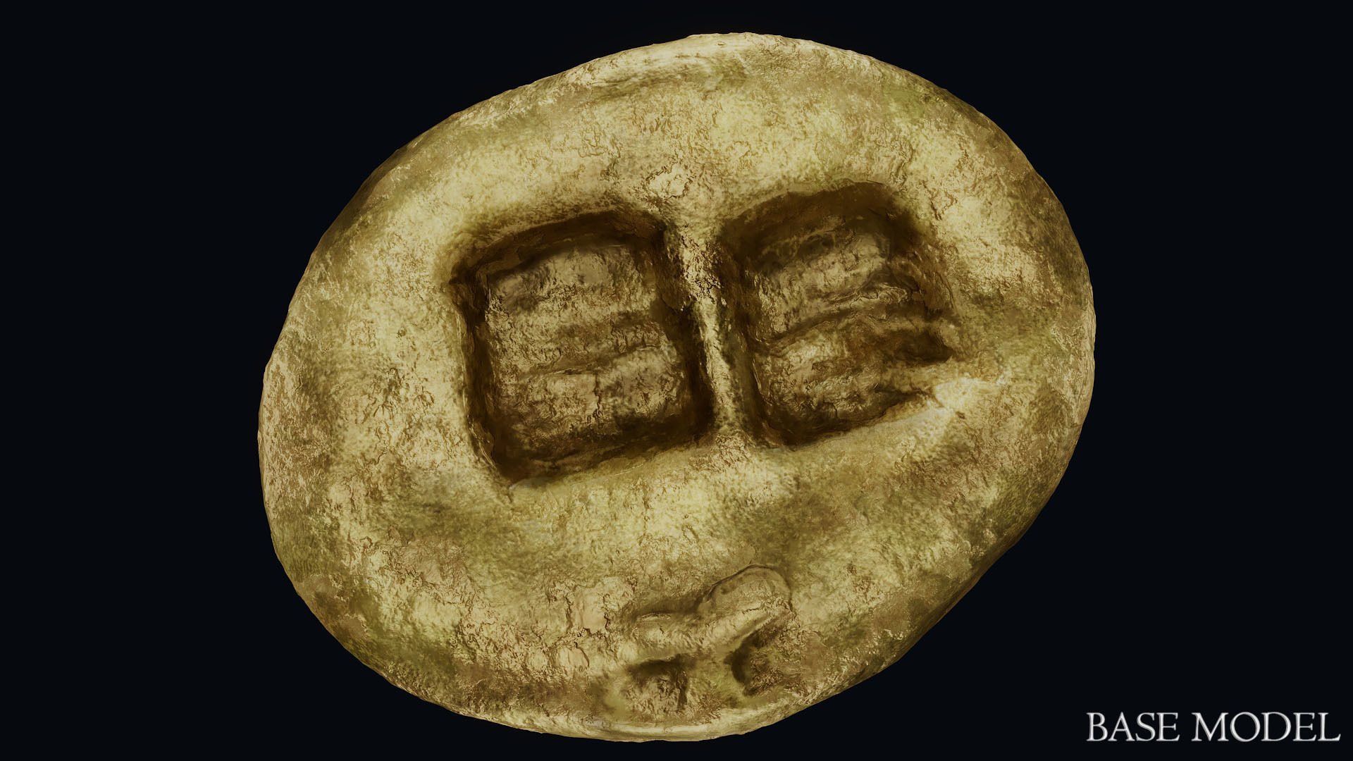 Lydian Coin Low-poly 3D model_31