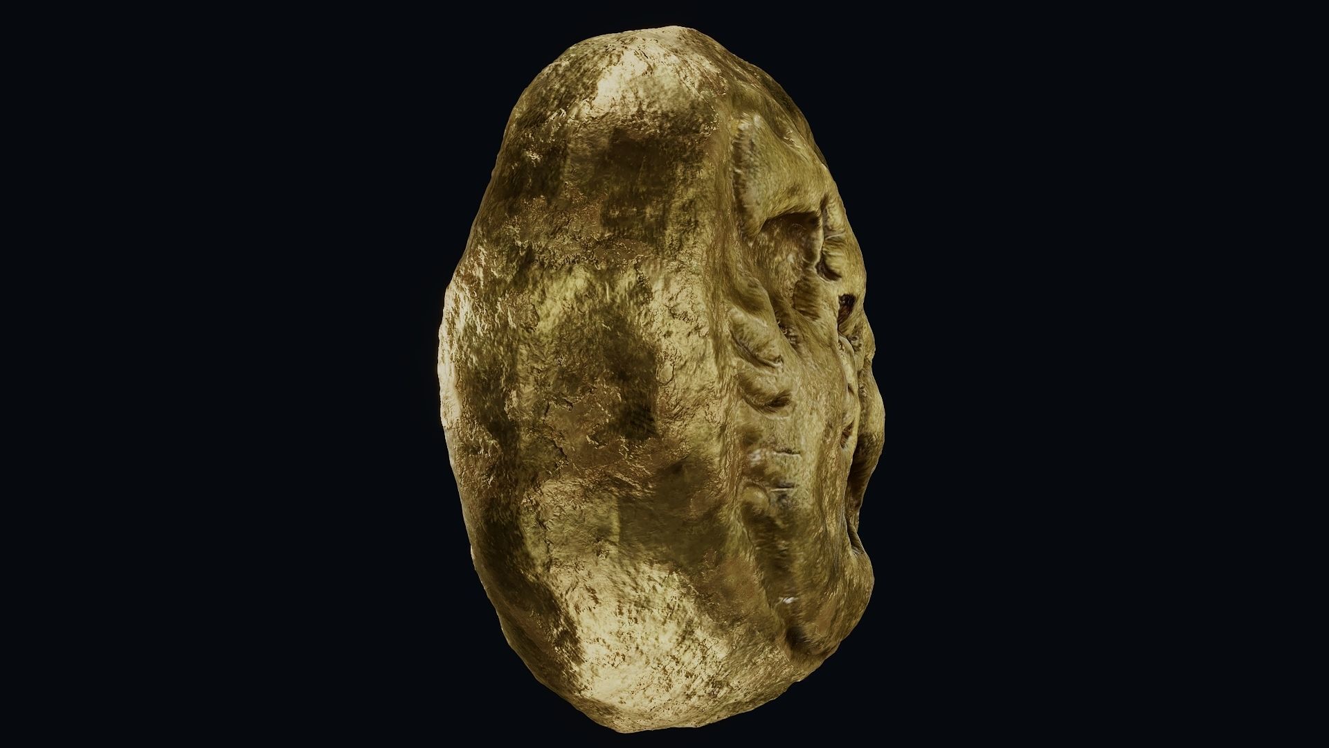 Lydian Coin Low-poly 3D model_6