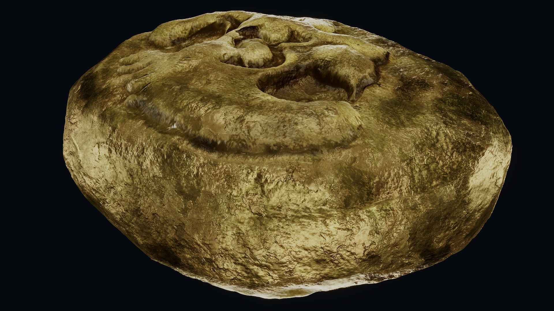 Lydian Coin Low-poly 3D model_13