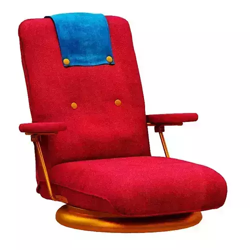 Armchair 191 fabric and gold foil