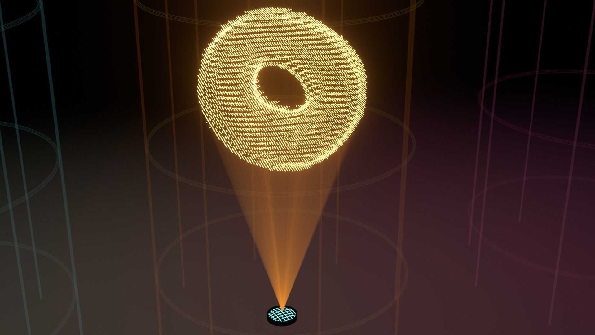 Hologram Donut 3D model_8
