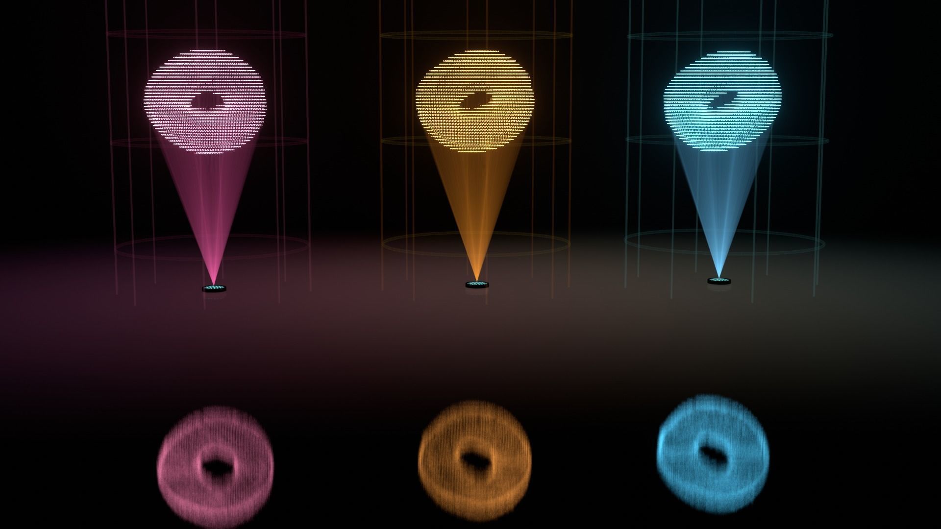 Hologram Donut 3D model_2