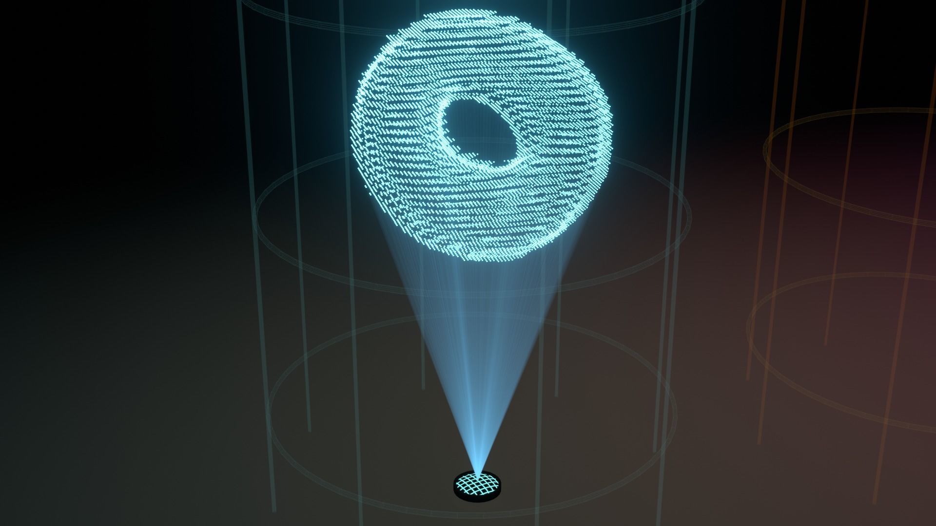 Hologram Donut 3D model_6